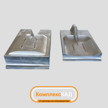 Формовочный штамп для изготовления лопаты